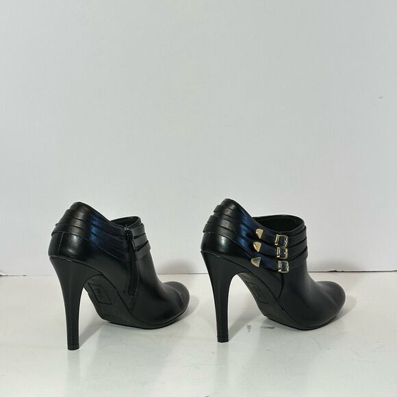 Fioni Black & Gold Heeled Boots | Women Size 7 ½ - Picture 6 of 12